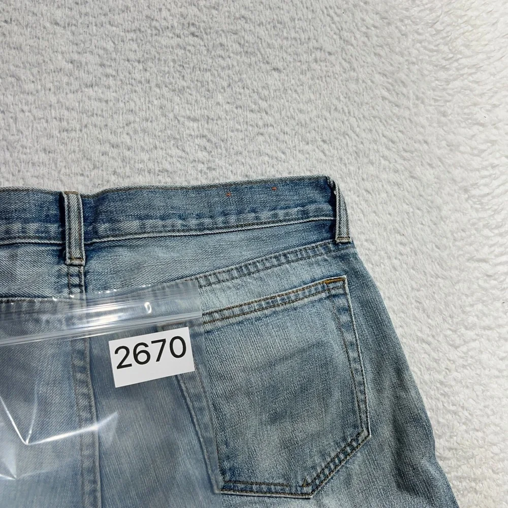 J. Crew Jeans Mens 484 Slim 32x32 (32x31.5) Straight 77388 Cotton Denim Light
